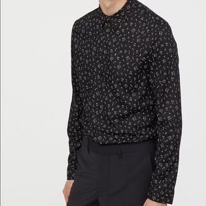 Mens Black Long Sleeve button up!!!